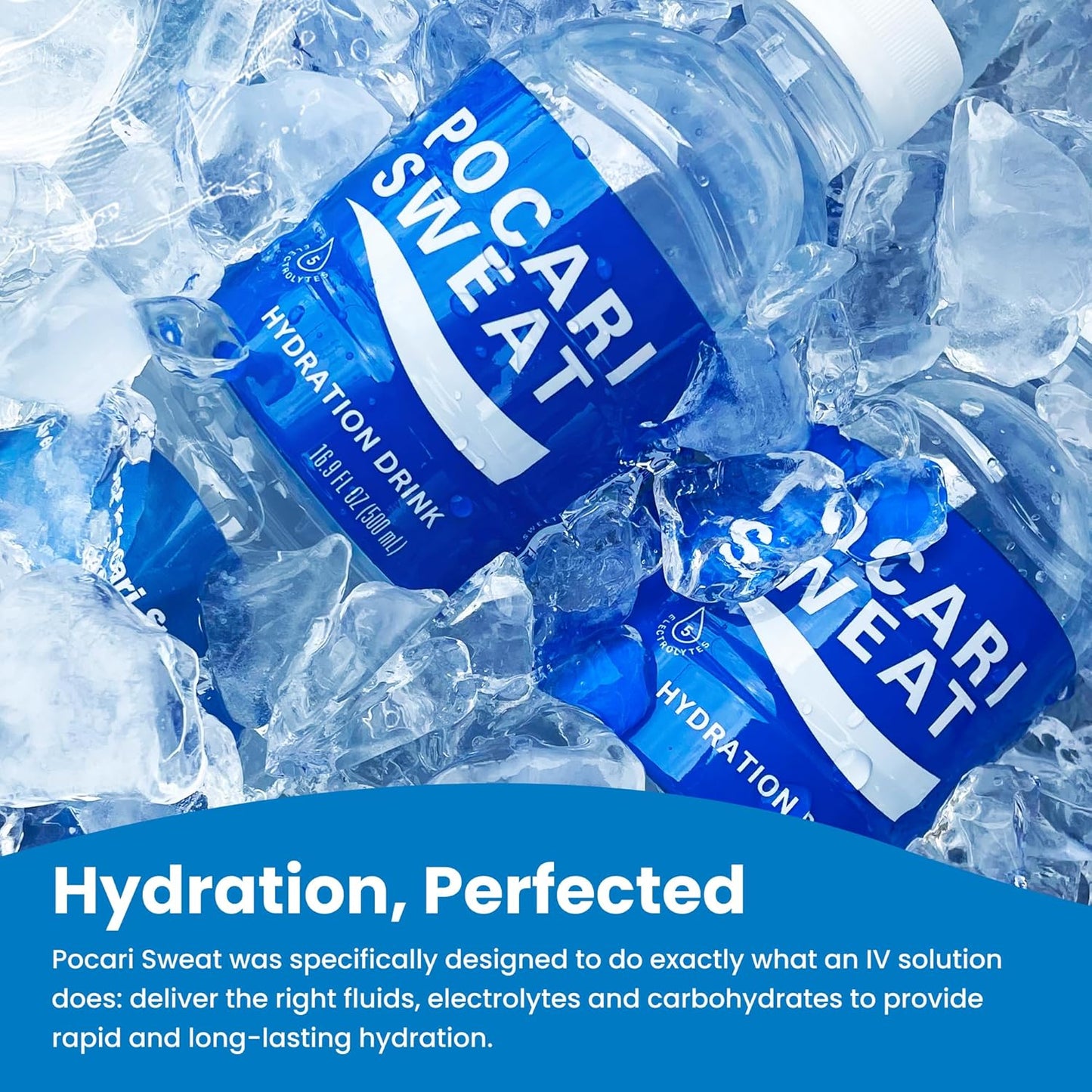Pocari Sweat Electrolyte Drink, 12 Pack of 16.9 fl